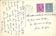 VINTAGE POSTCARD Paris Luxembourg Children