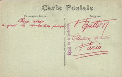 VINTAGE POSTCARD Paris Church of the Sorbonne Main courtyard