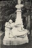 VINTAGE POSTCARD Paris Park Heap Monument of Guy of Maupassant