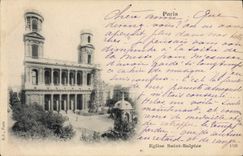 CPA Paris Eglise Saint Sulpice