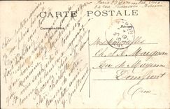 Opinión de París de la POSTAL de la VENDIMIA hacia montana el St Genevieve