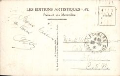 VINTAGE POSTCARD Paris the Town hall Bridge D' Arcole