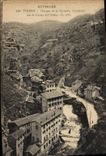 VINTAGE POSTCARD Thiers Falls of Daroile Panorama on the crux of the hell