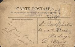 VINTAGE POSTCARD Paris Bouis Of Boulogne Seen from between the two lakes