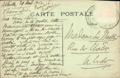 POSTAL Chatel Guyon de la VENDIMIA visto en el sur en las bóvedas de los montajes