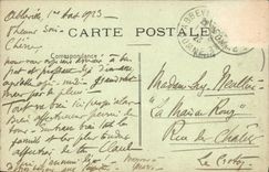 POSTAL Chatel Guyon de la VENDIMIA la garganta sin de la preocupación