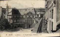CPA Blois Le Chateau La Facade Gaston d'Orleans 