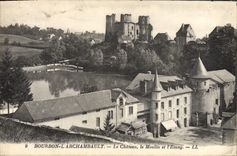 CPA Bourbon L'Archambault Le Chateau le Moulin et l'etang