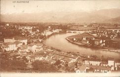 Opinión de Grenoble de la POSTAL de la VENDIMIA de la isla verde la taza y las montan@as