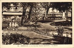 VINTAGE POSTCARD Bordeaux the New Gambetta Public garden the Source