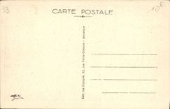 VINTAGE POSTCARD Bordeaux the New Gambetta Public garden the Source