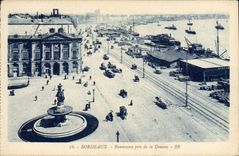 VINTAGE POSTCARD Bordeaux Panorama Taken of the Customs