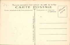 POSTAL Chamonix Mont Blanc Praz y la aguja verde de la VENDIMIA