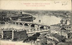 CPA Toulouse Vue Generale Sur la Garonne prise du clocher de la Dalbade
