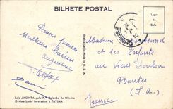 VINTAGE POSTCARD Fatima Capela Edificada No Sitio wave Apareceu Nosssa Snhora