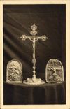 VINTAGE POSTCARD Sanctuary of Notre Dame de Behuard Cross of money Kisses of peace