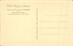 VINTAGE POSTCARD Sanctuaire of Notre Dame de Behuard Belle Cross of procession silver pushes back