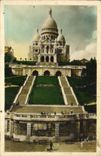 VINTAGE POSTCARD Paris While Strolling Basilica of the Sacring Heart