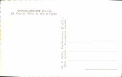 MODERN CARD Castle of Dormouse Places Town hall and the Church