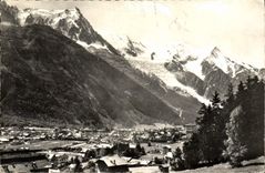POSTAL MODERNA Chamonix Mont Blanc y Aiguille del sur