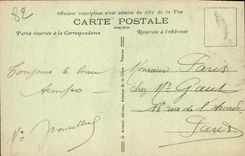 VINTAGE POSTCARD Montauban the Cross Places from the United States Behind Part of the Notre Dame cathedral