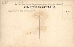 VINTAGE POSTCARD Pau the Castle Henri IV The large dining room