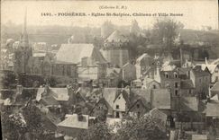 CPA Fougeres Eglise St Sulpice Chateau et Ville Basse 