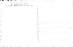 MODERN CARD Perpignan the new Palm house and the Automobile Arago Place