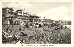 CPA St Jean de Luz La Pergola et la Plage 