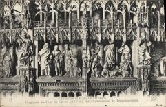 Catedral de la POSTAL de la VENDIMIA del fragmento de Chartres de la vuelta de la transfiguración de Chanaenne del estribillo