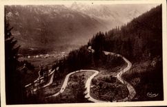 POSTAL MODERNA cordones de Argentieres del collar de Montets