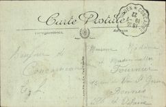 La POSTAL Concarneau de la VENDIMIA empareda la torrecilla norteña los muelles portuarios traseros del pivote y de Carnot