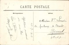 POSTAL Sainte Anne D Auray interior de la VENDIMIA de la basílica el órgano del estribillo