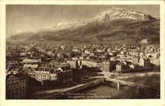 CPA Grenoble Vue Generale Et Le Moucherotte