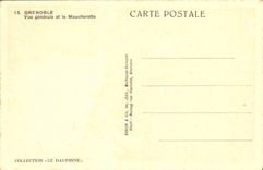 CPA Grenoble Vue Generale Et Le Moucherotte