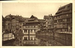 POSTAL Estrasburgo de la VENDIMIA el baño en Palntes