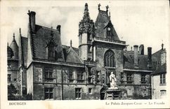 POSTAL Bourges de la VENDIMIA el corazón de Jacques del paladar el ataque frontal