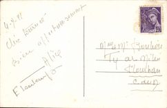 POSTAL Bourges de la VENDIMIA el corazón de Jacques del paladar el ataque frontal