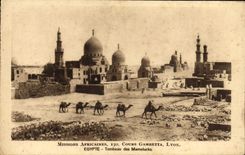 CPA Missions Africaines Course Gambetta Lyon Egypte Tombeau des Mamelucks 