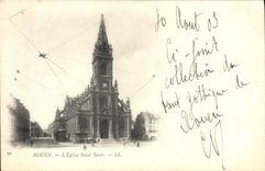 VINTAGE POSTCARD Rouen the Church Holy Sever