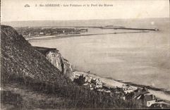CPA Ste Adresse Les Falaises Et Le Port Du Havre