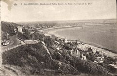 CPA Ste Adresse Boulevard Felix Faure Le Nice Havrais Et Le Port