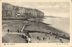 CPA Dieppe Vue Sur Les Falaises