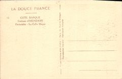 VINTAGE POSTCARD Dimension Basque Surroundings Of Hendaye Fontarabie the Mayor Hold