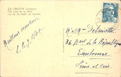 POSTAL Crotoy de la VENDIMIA una esquina de la bahía vista del hillock del molino