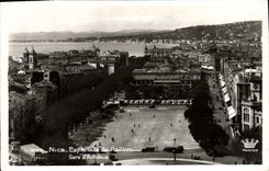 POSTAL MODERNA Niza la explanada de la lentejuela parquea el autobús