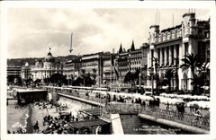 POSTAL de la VENDIMIA Niza la caminata de la playa inglesa de Ruhl