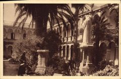 VINTAGE POSTCARD Abbey De Lerins Island Honorat Saint modern cloisters
