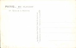 CPM Paris En Flanant Eglise De La Madeleine