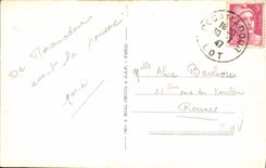 MODERN CARD Rocamadour the Rock Of the Castle And the Sanctuary